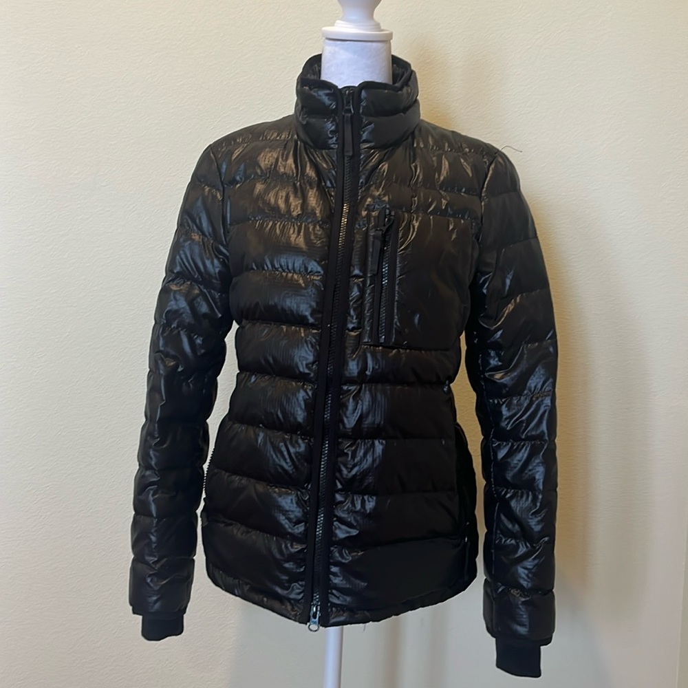 J. Crew women’s small black puffer jacket